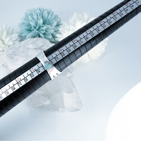 Chunky Triple Rainbow Moonstone Ring Size 10 Sterling Silver 925 Handmade New - Picture 6 of 6